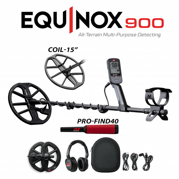 MINELAB EQUINOX 900 + PRO-FIND 40 + COIL 15"