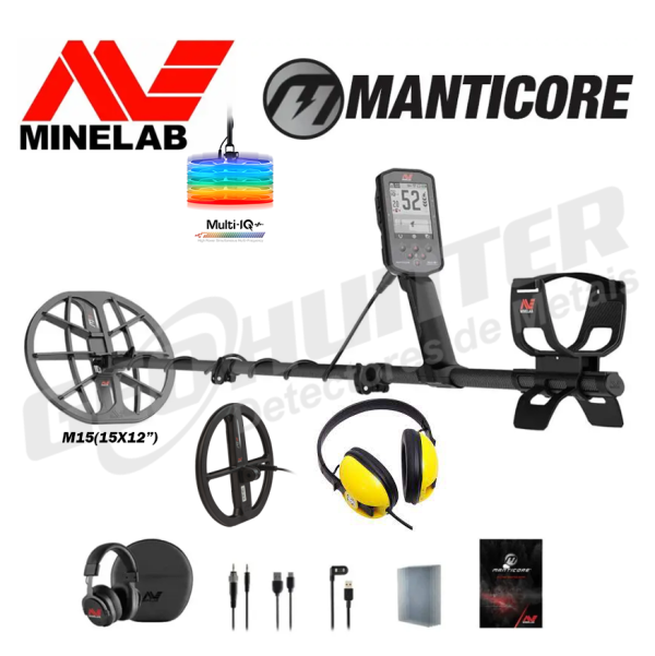 MINELAB MANTICORE + PRATO M9 + AUSCULTADOR SUBMERSÍVEL